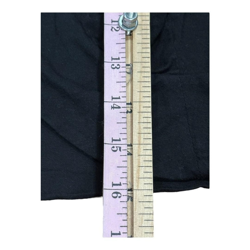 Addition Elle Cardigan Womens 2XL Black Cropped Open Front 3/4 Sleeve Stretch - Picture 2 of 7